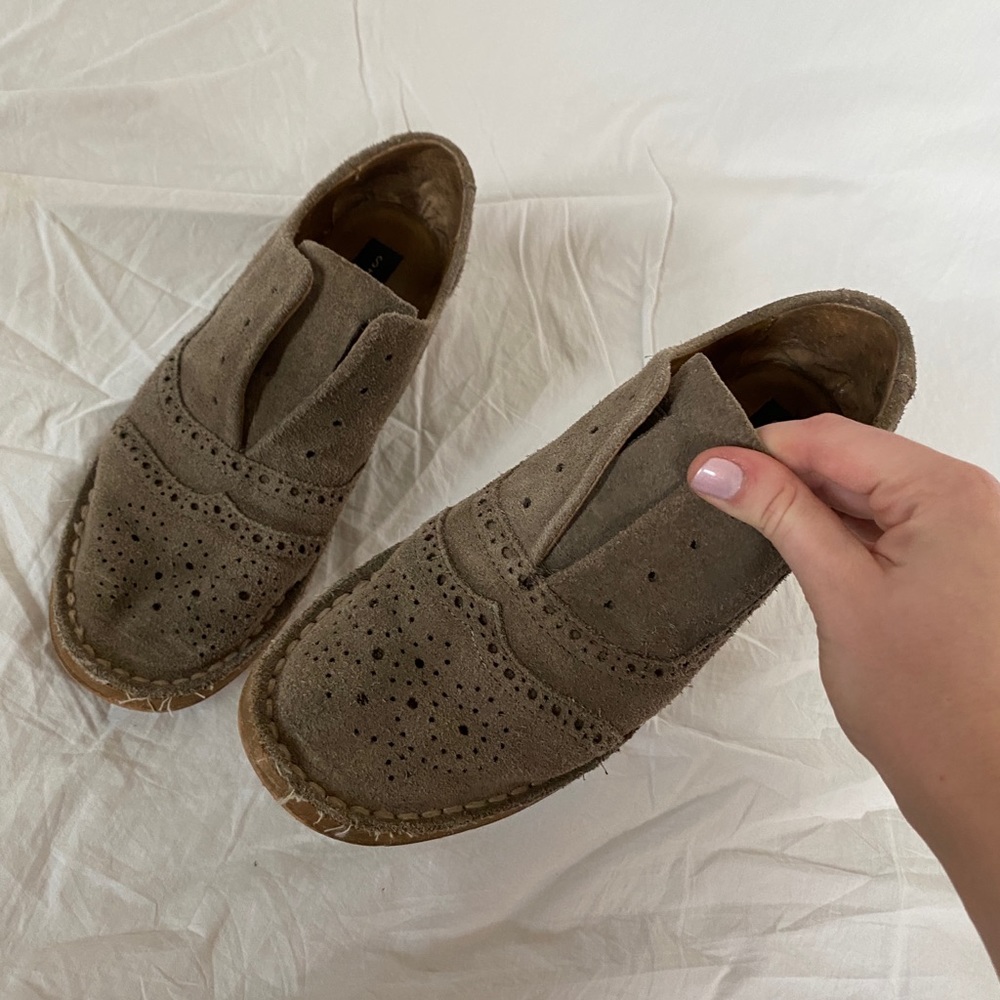 Steve Madden Women's Suede brogue Brown Oxfords size 7.5